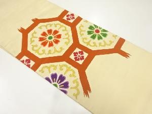 アンティーク 綴れ破れ花蜀江文織出し袋帯(材料)